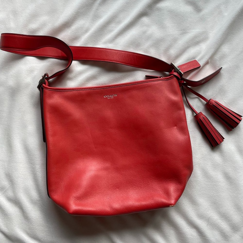 COACH-PERSIMMON HANDBAG